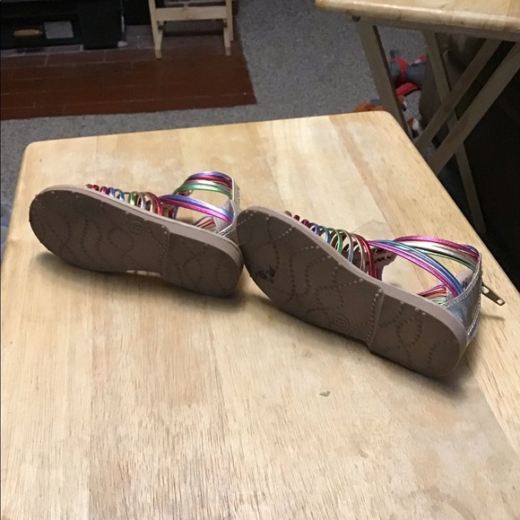 FALLS CREEK KIDS little girl’s EGTYPIAN STYLE sandals sz 8 - Picture 6 of 13